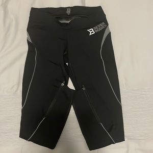 Black grey better bodies leggings.